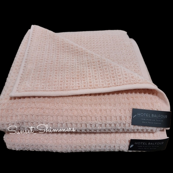 Hotel Balfour Bath 8pc Hotel Balfour Blush Pink Turkish Zero Twist